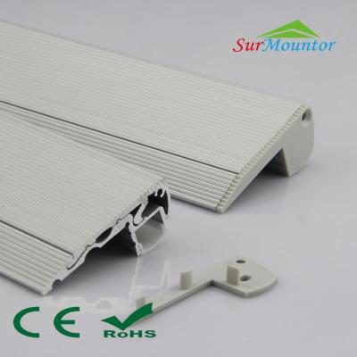 China Aluminum Decorations LED Stair Sniffing Edge Trim LED Aluminum Profile For Staircase 1m 2m for sale