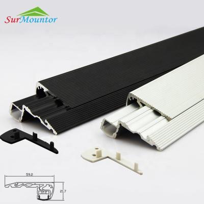 China Cinema Stair Nose Aluminum Extrusion Led Step Lighting Led Aluminum Profile for sale