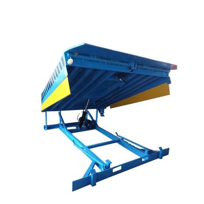 China Hotels Electric Hydraulic Stationary Forklift Dock Yard Ramp for sale