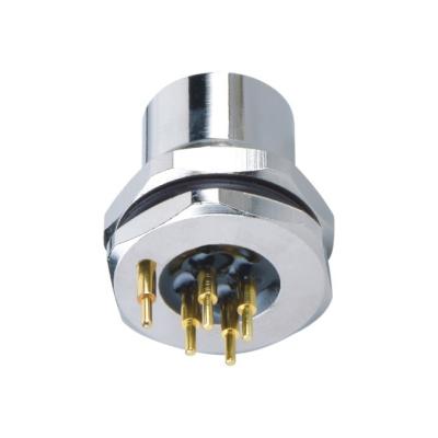 China Tipo protegido compatibilidade electrónica de montagem dianteiro do PWB do Pin da fêmea M12 4 do conector de Profinet Rj45 à venda