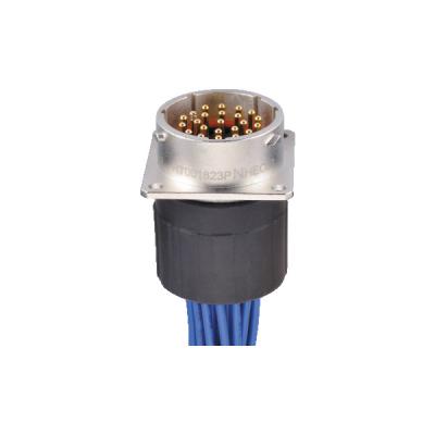 China 23 Pin Amphenol Power Connectors , Flange Panel Mounting Amphenol Industrial Connectors for sale