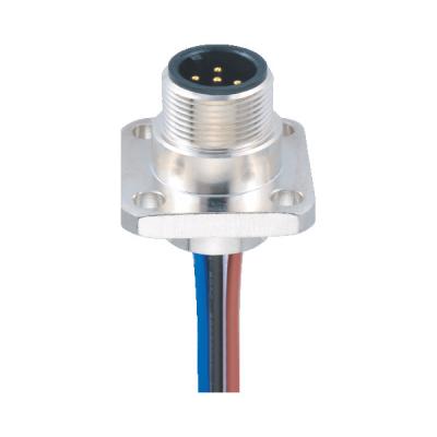 China Flange Panel Mount Power Connectors , 8 Pin Waterproof Connector For Sensor for sale