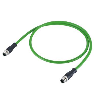 China M12 X - Coding 4 Pin Circular Connector , Male To Female Connector A Coding for sale