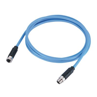 China Homem ao Pin fêmea do conector M12 8 de Cordsets Profinet Rj45 com cabo da cor do azul de 2m à venda