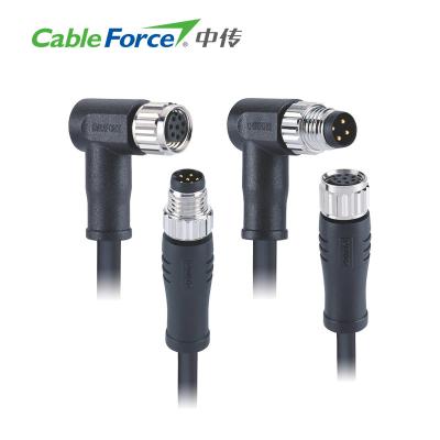 China Water Proof  5 Pin 6 Pin 8 Pin M8 Cable Cordests Connector For Encoder , Servo Motors for sale