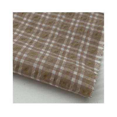 China Clothing-Shirts&Blouses Use Breathable Yarn Dyed Stripe Woven Rayon Fabric for sale