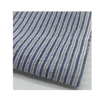 China Lightweight Breathable 80gsm 100%Cotton Dyed Stripe Cotton Woven Fabric for sale