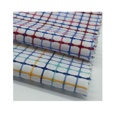 China Breathable Eco-friendly 90gsm 100%Cotton Yarn Dyed Check Cotton Woven Fabric for sale