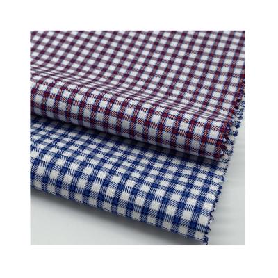 China Breathable Lightweight 125gsm Yarn Dyed Check Woven Cotton Fabric for sale