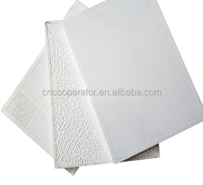 China Artistic Ceilings PVC Gypsum Tile for Ceiling Decoration, White or Color Design, Aluminum Back, 595x595x7mm, etc. for sale