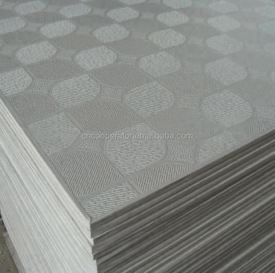 China Beautiful artistic ceilings cheap ceiling tile, 595x595x7/8mm, 603x603x7/8mm pvc gypsum ceiling board, gysum false ceiling for sale