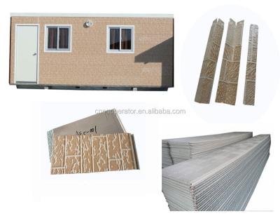 China Ignite Retarding Container House Wall Panel / Polyurethane Foam Board Exterior Wall Siding 16mm for sale