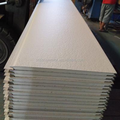 China Prefab Metal House PU Foam Sandwich Panel / Cladding Exterior Wall Panel (ISO 16/60mm/ , TEST Ratio) for sale