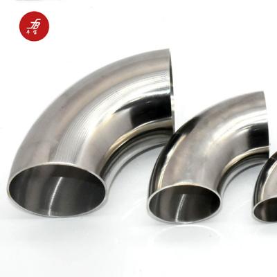 China Pipe Lines Connect LR Elbow 5Inch Sch40 90 Degree Stainless Steel SS Elbow Pipe Fittings for sale