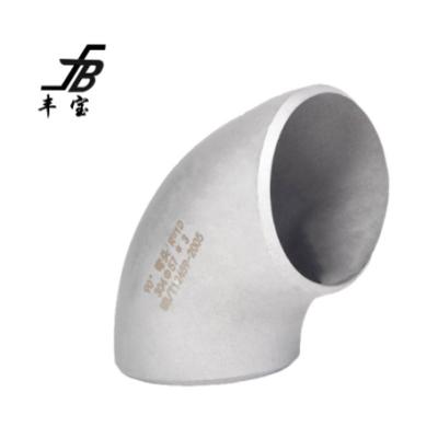 China Carbon Steel / Elbow ASME 304 304L 316 316L 45 Stainless Steel / Alloy Steel 90 Degree Pipe Fitting DN25 Sch5s Stainless Steel Elbow for sale