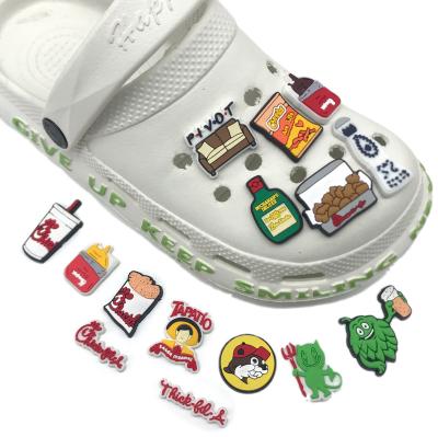 China Hot Selling Mexican Food Design Shoe Gibz Mexican Croc Charms Shoe Decoration for sale