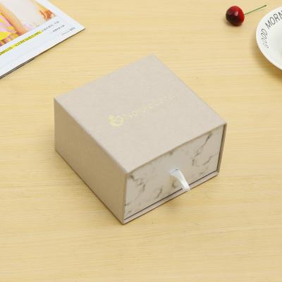 China Recycled Materials Custom Printing Hard Rigid Cardboard Luxury Sliding Box With Ribbon Rope Gift Sleeve Drawer Box Packaging for sale