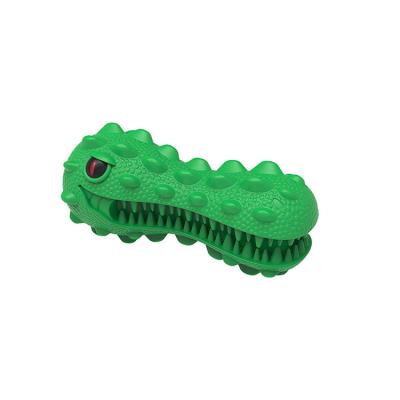 China Sustainable Standard Interactive Dinosaur Head Style Pet Training Toys For Chewing for sale