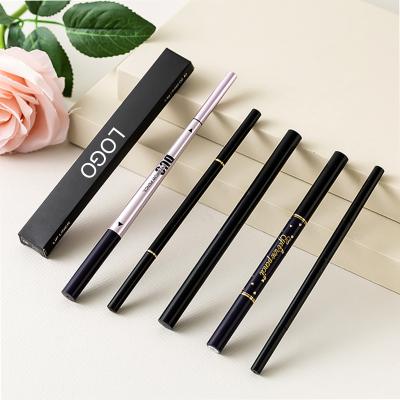 China Automatic Thin Waterproof Eyebrow Pen Eyebrow Pencil With Brush Waterproof Double Head Private Label Brand for sale