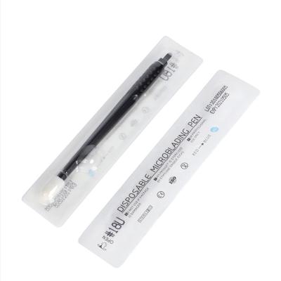 China Hot Permanent Selling 14 18 PMU 20U Disposable Microblading Manual Permanent DIY Tools Pen For Eyebrow Makeup Microblading for sale