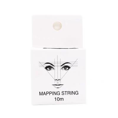 China Permanent Permanent Makeup Pre Inked Brow Mapping String 10m Microblading Tool Brow Mapping for sale