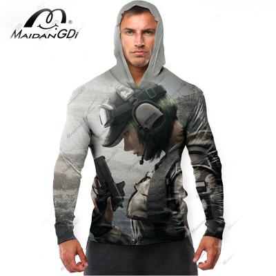 China New Design Anti-wrinkle Streetwear 3D Print Hoodie Game Free Fire Pullover Sweatshirt for sale