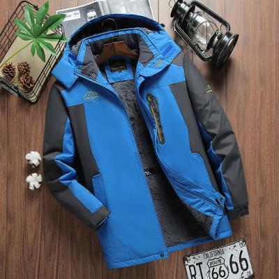 China High Quality QUICK DRY Plus Size Softshell Men's Coat Waterproof Winter Jacket With Ski Zipper for sale