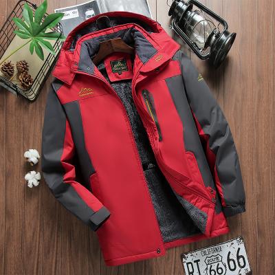 China High Quality QUICK DRY Plus Size Softshell Men's Coat Waterproof Winter Jacket With Ski Zipper for sale