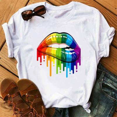 China Anti-Wrinkle Camisetas de Verano Graphics Camisetas de Verano Vintage Gran Camiseta Waist Mujer Breathable for sale