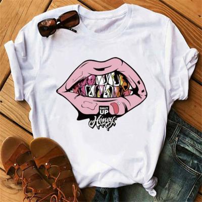 China Vintage Ladies Breathable T-shirt Anti-Wrinkle T-shirt T-shirt Graphic Summer Oversized Women for sale