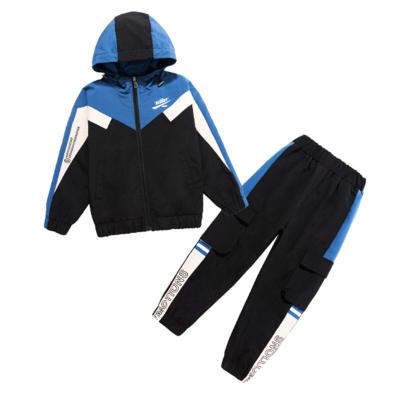 China Boys Casual Multi Colors Causal Two Piece Outfits Kids Hooded Kids Sets Clothing for sale