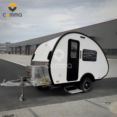 China One Bedroom Pop Up Camper Travel Trailer RV Motorhome Motorhomes RV Light Top Luxury With Rack for sale