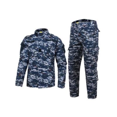 China Anti Static Police Styles Army Military Combat ACU Uniform Navy Blue Color for sale