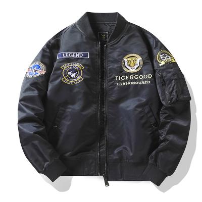 China Waterproof Customized Fashion Embroidered College Baseball Jacket Men's Bomber Jacket for sale