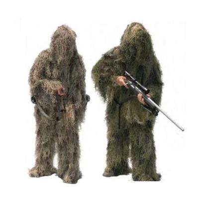 China Durable Camouflage Hunting Ghillie Suit Desert Wool Yarn Camouflage Clothing Ghillie Suit for sale