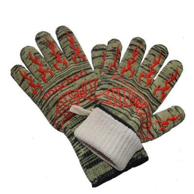 China Customized High Temperature Resistant Flame Retardant Gloves Waterproof 500 Degree Waterproof And Cut Resistant Gloves for sale