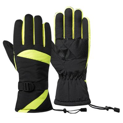 China Adult Winter Ski Gloves Windproof Waterproof Coldproof Non-slip Polyester And Velvet Warmth Riding Gloves for sale