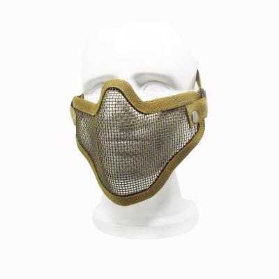 China Hunting Single Face Mask V1 Belt Sports Self-defense Sports Equipment Half Face Outdoor Steel Wire Protector Tactical Protective Mask for sale