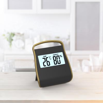 China ABS Plastic + Small Large LCD Picosecond Lens Battery Operated Display Magnet Best Digital Indoor Hygrometer for sale