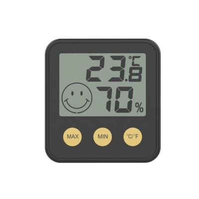 China ABS Plastic New Design Digital Stand Household Use Intelligent Thermo Max Min Hygrometer for sale