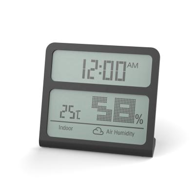 China ABS Plastic New Arrival LCD Display Battery Holder Use Indoor Thermometer Hygrometer for sale