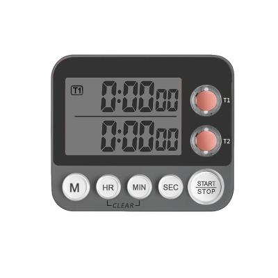 China Sustainable Large LCD Display Multifunctional Channel Countdown Electronic Digital Kitchen Timer for sale