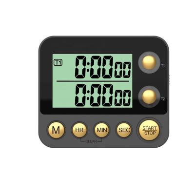 China Amazon Hot Sale Magnet Stocked 2022 Dual Channel Count Through Digital Kitchen Timer for sale