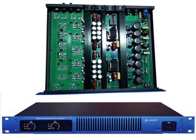 China Blue Panel 1U Digital Power Amplifier 650W For Performance / Karaoke for sale