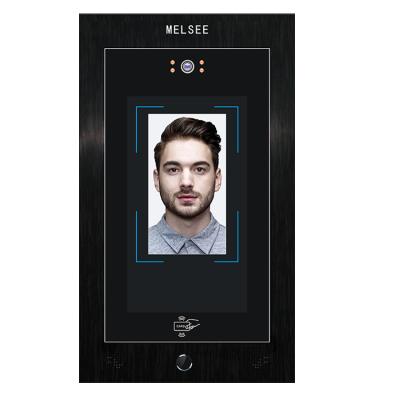 China alum alloy & Tempered Glass /ABS Phone POE Video IP Digital Video Intercom Biometric Face Scanning Door System. for sale