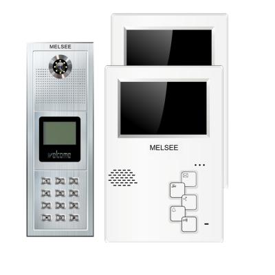 China Talking 4 / 4.3 Inch Wired Color Doorbell Intercom For Multi Apartment for sale