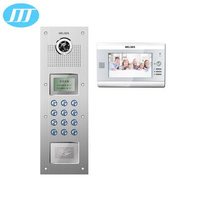 China Calling Waterproof Multi Apartment Video Door Phone Intercom Telephone For Building for sale