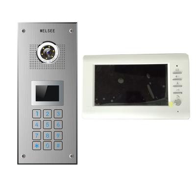 China OEM/ODM Apartment Multi Color Video Doorbell, Video Door Phone Wired Intercom Open Building System MS380C+MS705C for sale