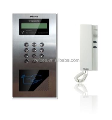 China Hands-Free and Hand-Mounted Melsee Alum Audio Door Phone Intercom Alloy for Apartments for sale