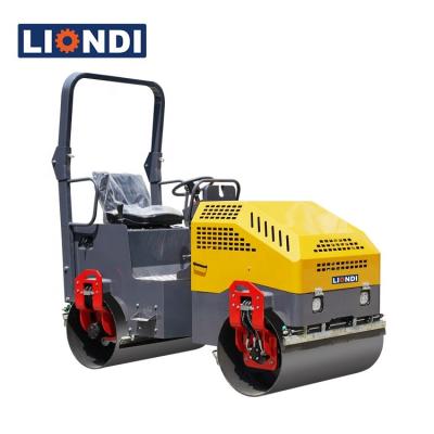 China Self-propelled vibratory mini building material stores drum roller compactor tower double on roller compactor for sale